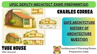 Charles Correa tube house - UPSC DEPUTY ARCHITECT MES Exam preparation - Gate Architecture