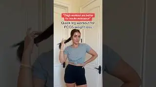 Quick leg workout for PCOS weight loss! #pcos