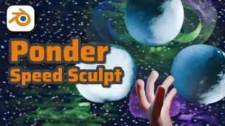 Blender 3D Fantasy Sculpt: Inspired by MTG Ponder (Speed Sculpt & Workflow)