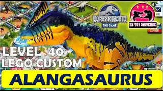 ALANGASAURUS LEVEL 40 LEGO JURASSIC WORLD THE GAME CUSTOM TOY I PHOENIX LIZARD I MAX HYBRID