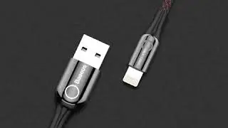 Кабель для iPhone с интеллектуальным отключением Baseus C Shape Light LV195 iPhone