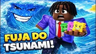 FUJA DO TSUNAMI Ao VIVO #Roblox