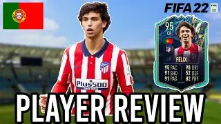 95 TEAM OF THE SEASON JOAO FELIX REVIEW! BEST STRIKER?? (FIFA 22)