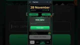 Frog Farm Daily Cipher Code | Frog Farm | 28 November | Frog Farm Daily Cipher Code video |