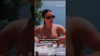 Addison Rae Meets Kardashians Tiktok vibie.xo #shorts