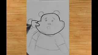 Beautiful panda drawing easy drawing 😀 trending drawing world trending drawing channel Best drawing