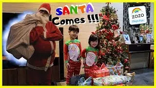 Christmas Morning Opening Presents SANTA COMES TO OUR HOUSE Surprise Toys