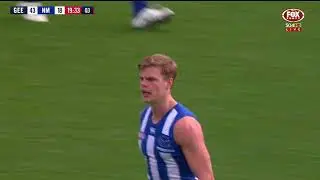 Mason Wood launches from outside 50m (Round 12, 2018)