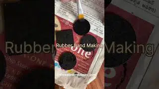 Professional rubber band making #silkthreadbangles #tutorials