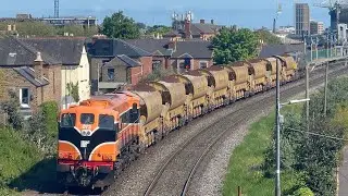 Class 071&rsquo;s Double Head HOBS Material Train Through Claude Road