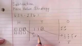 Subtraction Place Value Base Ten Strategy with Regrouping