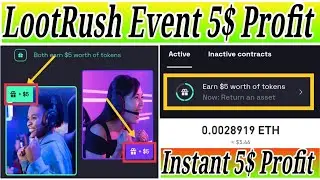 LootRush Airdrop 🤑 Reward : $5 Tokens Conform Don't miss