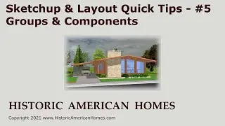 Sketchup Quick Tips - Groups and Components