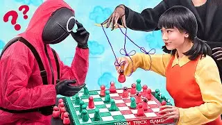 Mi Mama Dirige el Juego del Calamar / Juego del Calamar en la Vida Real