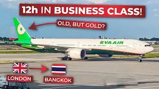 BRUTALLY HONEST | London Heathrow to Bangkok in BUSINESS CLASS aboard EVA Air's Boeing 777-300ER!