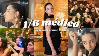 arrume-se comigo 1/6 médico + mini vlog da festa ✨