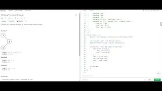 Adobe Interview Question - Binary Tree Inorder Traversal- Leetcode 94- Java