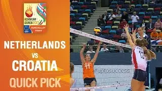 Anne Buijs scores final point for the Netherlands | EUROVOLLEY AZERBAIJAN AND GEORGIA 2017