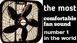 Soft fan noise for peaceful sleep and mental calm