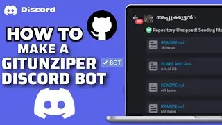 HOW TO MAKE A GITHUB DOWNLOADER + UNZIPPER DISCORD BOT | DISCORD BOT | FREE CODE | DCAFE | V H