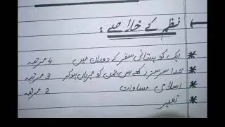 12th Urdu important nazam ka khulasay |12th Urdu guess 2022#guesspaper2022 #12thurdu#naam #guess2022