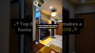 Top 5 things that makes a home look Expensive✨️ #shorts #youtubeshorts #viralshorts #viral #interior