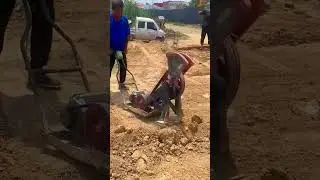 Making the ground firm, stable, and ready #construction #shorts