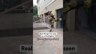 Real things I&rsquo;ve seen as a Firefighter. Better be fast on your feet in this job #firefighter #hose