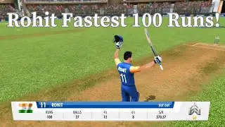 Rohit Fastest 100 Runs!! India Vs West Indies!! gammania