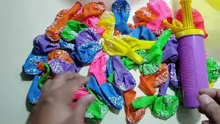 ASMR 3 Minutes Pumping Big and Small Colorful Balloons #satisfying #asmr #usa