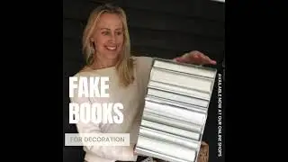 FAKE CARDBOARD BOOKS FOR DECORATION