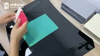 bubble free test of car vinyl wrap