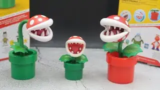 Jakks Pacific: Super Mario: Растения-пираньи (миниатюрные, зеленые и красные)