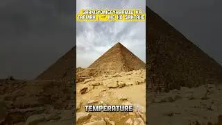 Garmiyome🥵 pyramid Ka Temperature🌡️ -&deg; Me Hotahe Jankar Heran😱 Hojavoge🔺 #facts #shorts