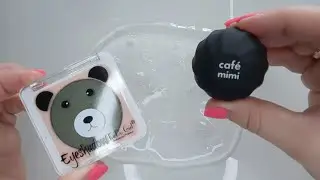 ASMR😍Mixed glitter into slime/Слайм с блестками/с тенями/Satisfying slime video ASMR.
