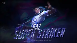 Rov Mod Skin | Raz Super Striker แรสนักบอล | Patch 1.58.1.7 | Parky
