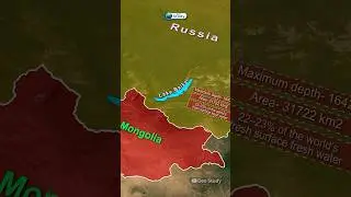 World's Deepest Lake : Baikal lake ( बैकाल झील ) Through Map Animation | World Geography #geography