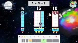 Мир Numberblocks | Таблица умножения на 5 | Забавное обучающее видео | Умножайте с Numberblocks