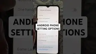 Android Phone Samsung Setting Options Video #tech #shorts #viralvideo
