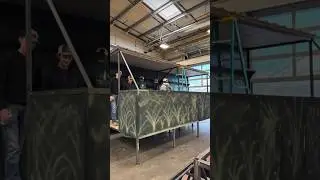 Building a CUSTOM Duck Blind #duckhunters #hunting #duck #diy #fabrication