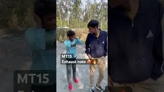 CRAZY MT15 EXHAUST NOTE 🔥 #exhaustnote #mt15 #biker #rider #motovlog #youtubeshorts #riders #bikes