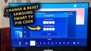 How To Change & Reset PIN Code On Samsung Smart TV | Forgot PIN Code