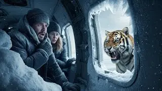 Frozen Nightmare Trapped in a Snowy Plane with Wild Tigers