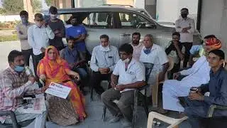 खारिया खंगार सरपंच प्रमिला चौधरी से मुलाकात