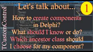 Delphi: Building components in VCL framework - Visual TCustomControl - 01