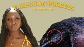 Knotless Braid Take Down | NEW GROWTH | Wash Routine