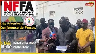 🛑DIRECT- Point de presse du Nouveau Front Force alternative NFFA sur la crise universitaire