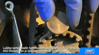 SKF Jakohihnasarja, joka sisältää vesipumpun VKMC 01250-1 VW PASSAT