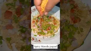 Spicy Masala papad😍 #instantrecipe #snackrecipe #easycooking #fastfood #explorepage #ytshorts #fyp