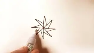 3d star drawing easy || How to draw 3d star